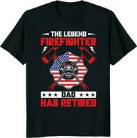 komisch Feuerwehrmann T-Shirt Design, USA Feuerwehrmann T-Shirt ,Feuerwehrmann T-Shirt vektor