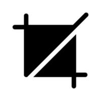 beskära ikon vektor symbol design illustration