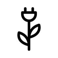 grön energi ikon vektor symbol design illustration