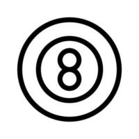 8 boll ikon vektor symbol design illustration