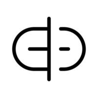 Verknüpfung aufheben Symbol Vektor Symbol Design Illustration