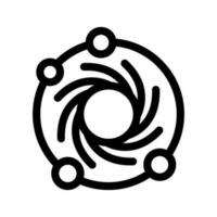 schwarzes Loch Symbol Vektor Symbol Design Illustration