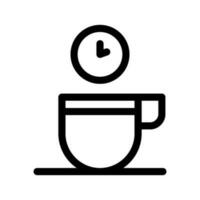 kaffe ha sönder ikon vektor symbol design illustration