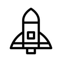Rakete Symbol Vektor Symbol Design Illustration