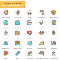 Sport und Fitness-Icon-Set vektor