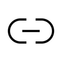 länk ikon vektor symbol design illustration
