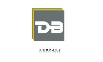 db alphabet buchstaben initialen monogramm logo bd, d und b vektor