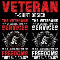 Geschenk komisch Veteran T-Shirt Design, Geschenk Veteran Tag T-Shirt Design vektor