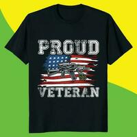 Geschenk komisch Veteran T-Shirt Design, Geschenk Veteran Tag T-Shirt Design vektor