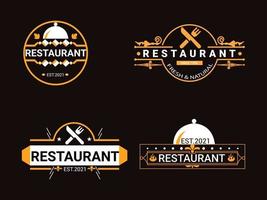 Restaurant-Logo-Design vektor