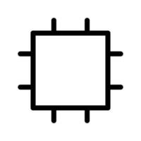 Zentralprozessor Symbol Vektor Symbol Design Illustration