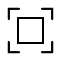 Center Bildschirm Symbol Vektor Symbol Design Illustration