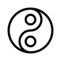 Yin und Yang Symbol Vektor Symbol Design Illustration