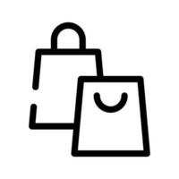Einkaufen Taschen Symbol Vektor Symbol Design Illustration