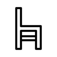 Stuhl Symbol Vektor Symbol Design Illustration