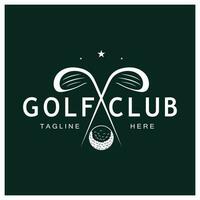 Golf Ball Logo, Golf Design Stock Logo, Logo zum Fachmann Golf Team, Golf Verein, Turnier, Golf Geschäft Geschäft, Golf Kurs, Veranstaltung vektor