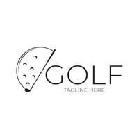 Golf Ball Logo, Golf Design Stock Logo, Logo zum Fachmann Golf Team, Golf Verein, Turnier, Golf Geschäft Geschäft, Golf Kurs, Veranstaltung vektor