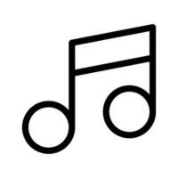 Musik- Anmerkungen Symbol Vektor Symbol Design Illustration