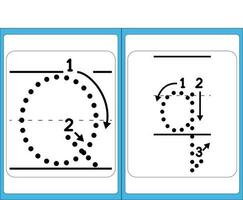 Alphabet Übung mit Karikatur Wortschatz zum Färbung Buch Illustration, Vektor