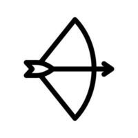 Bogen und Pfeil Symbol Vektor Symbol Design Illustration