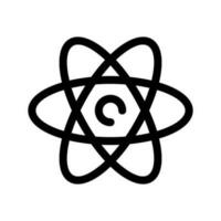 Atom Symbol Vektor Symbol Design Illustration