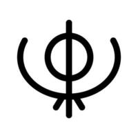 Sikhismus Symbol Vektor Symbol Design Illustration