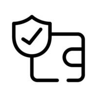 Finanzen Sicherheit Symbol Vektor Symbol Design Illustration