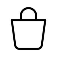 Einkaufen Tasche Symbol Vektor Symbol Design Illustration