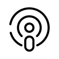 Podcast Symbol Vektor Symbol Design Illustration