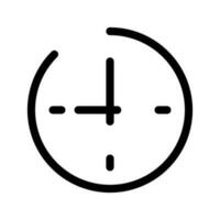 Uhr Symbol Vektor Symbol Design Illustration