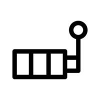 spår maskin ikon vektor symbol design illustration