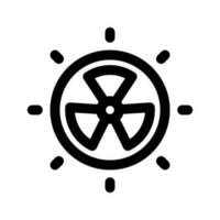strålning ikon vektor symbol design illustration
