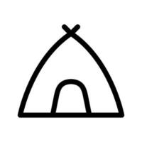 tält ikon vektor symbol design illustration