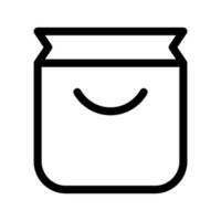 Einkaufen Tasche Symbol Vektor Symbol Design Illustration