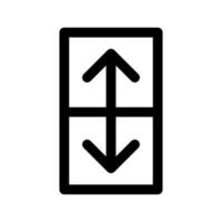 Aufzug Symbol Vektor Symbol Design Illustration