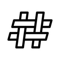 Hashtag Symbol Vektor Symbol Design Illustration