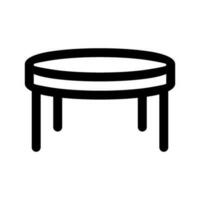 runda tabell ikon vektor symbol design illustration