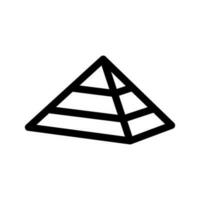 pyramid ikon vektor symbol design illustration