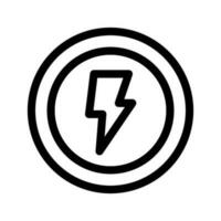 elektricitet ikon vektor symbol design illustration