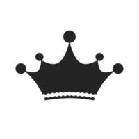 Krone Illustration Symbol isoliert auf Vektor und Weiß Hintergrund.König und Königin Krone Vektor Elemente