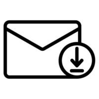 Symbol für die E-Mail-Leitung vektor