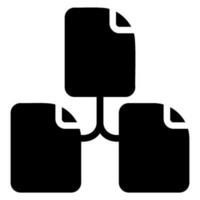 Datei System Glyphe Symbol vektor