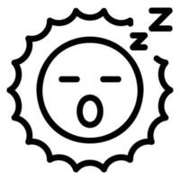 Symbol für Schlaflinie vektor