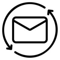 Symbol für die E-Mail-Leitung vektor