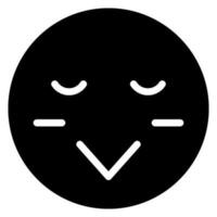 schüchtern Glyphe Symbol vektor