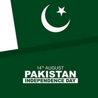 Pakistan Unabhängigkeit Tag. Pakistans Unabhängigkeit Tag ist gefeiert jeder Jahr auf 14 .. August. Gruß Poster Banner Design. Vektor Illustration