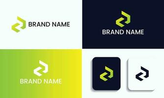 brev logotyp design och z brev modern och kreativ alfabet vektor