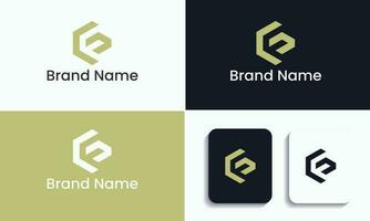 Brief Logo Design und f Brief Alphabet modern und kreativ. vektor