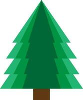 jul träd ikon isolerat på vit bakgrund vektor