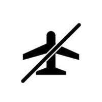 Flugzeug Modus Symbol Vektor isoliert auf Weiß Hintergrund. einfach Vektor Logo